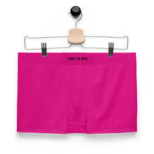 Load image into Gallery viewer, Neon Pink Link in bio Boxer Briefs
