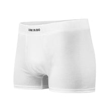 Load image into Gallery viewer, White link in bio Boxer Briefs
